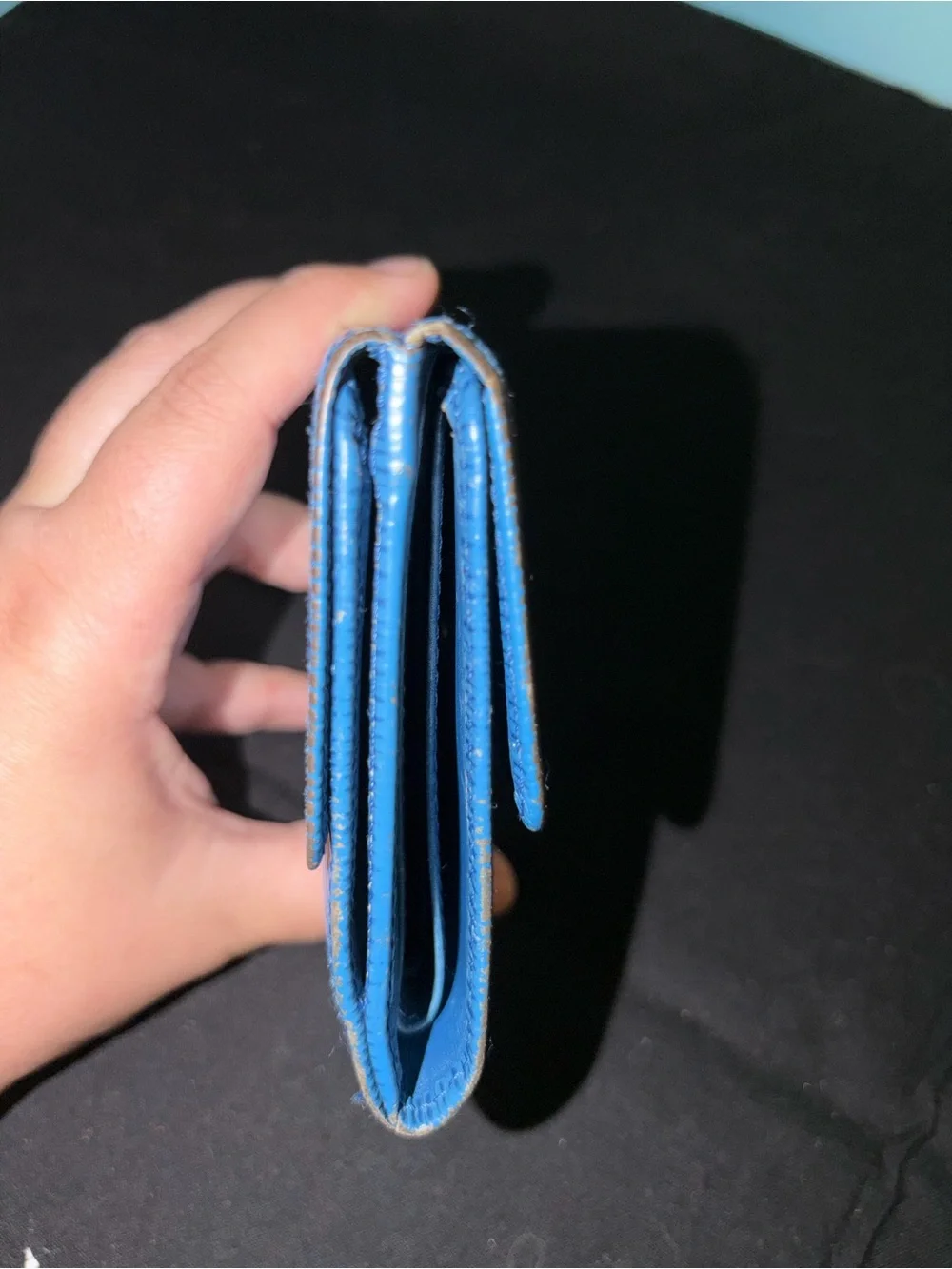 Louis Vuitton Blue Epi Leather Wallet